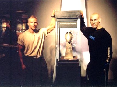 Ed & Training Partner Chuck at Football Hall of Fame - 2002