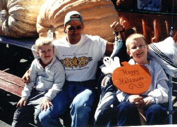 Dad with Alex & Logan, September 2001
